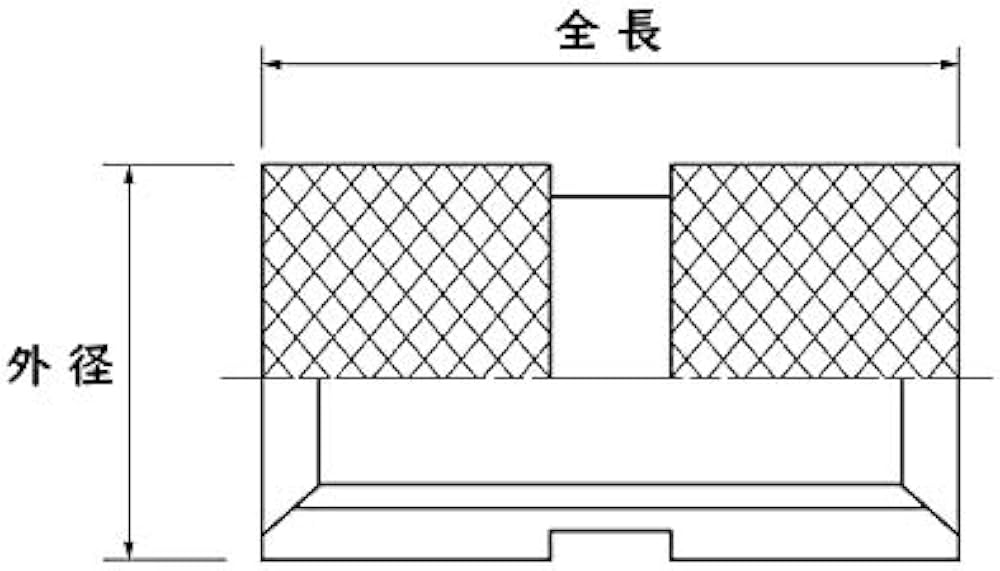 Amazon | 低カドミウム黄銅/生地 成型時インサート XZE (溝入・貫通穴